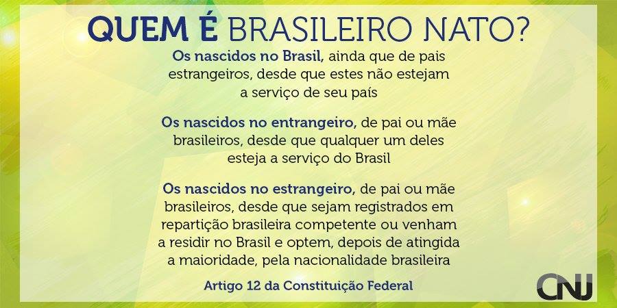 O que um brasileiro naturalizado pode ser?